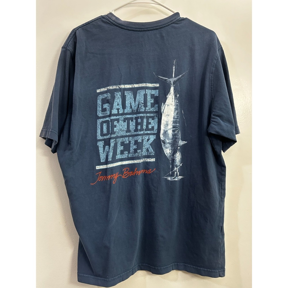 Tommy Bahama Relax Men's Black Game Of The Week Graphics Casual T-shirt Large‎ - Picture 2 of 7